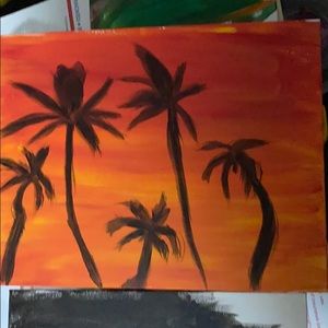 Palm tree painting